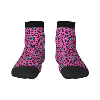 ZISHAK Cute Leopard Print Comfortable Straight Tube Socks,Ideal For Sports And Leisure Activities, Cute Leopard, One size