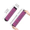 ZISHAK Cute Leopard Print Comfortable Straight Tube Socks,Ideal For Sports And Leisure Activities, Cute Leopard, One size view 2
