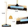 16 Heavy Duty Garden Outdoor Broom With Metal Scraper and Wooden Handle Stiff Bassine Hard Bristle Yard Broom with Durable Support Bracket Sweeping Yard Brush (PACK OF 1) view 2