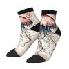 ZISHAK Jellyfish Pattern Print Comfortable Straight Tube Socks,Ideal For Sports And Leisure Activities, Jellyfish Pattern, One size view 2