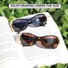 JM 2 Pack Bifocal Reading Sunglasses for Women Fashion Sun Readers Outdoor Reading Glasses UV400 Protection Black & Tortoise +1.25 view 4