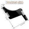 Beard Shaping Tool Set - 2Pcs Transparent Comb & Stencil for Men, Essential Barber Accessories for Perfect Grooming view 2