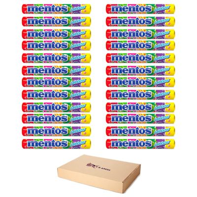 24 Packs Mentos Chewy Rainbow Dragees In Refreshing Sold By VR Angel