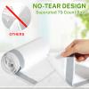 10 Gallon Trash Bags Drawstring, 1 Mil Thick White Garbage Bag for Office Kitchen, 75 Count view 2