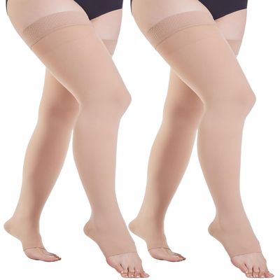 Compression Stockings YLW-EU15 (2x Beige, S)