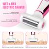 ACWOO Electric Lady Shaver, Cordless 4 in 1 Electric Shaver for Women, Rechargeable Painless Electric Lady Razor Bikini Trimmer Wet and Dry Hair Removal for Face Legs Underarm Bikini Nose and Eyebrow view 3