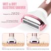 ACWOO Electric Lady Shaver, Cordless 4 in 1 Electric Shaver for Women, Rechargeable Painless Electric Lady Razor Bikini Trimmer Wet and Dry Hair Removal for Face Legs Underarm Bikini Nose and Eyebrow view 3