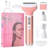 ACWOO Electric Razors for Women, Cordless 4 in 1 Electric Shaver for Women, Rechargeable Painless Lady Razor Bikini Trimmer Wet and Dry Hair Removal for Face Body Legs Underarm Bikini Nose and Eyebrow view 1