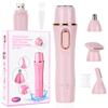 ACWOO Electric Razors for Women, Cordless 4 in 1 Electric Shaver for Women, Rechargeable Painless Lady Razor Bikini Trimmer Wet and Dry Hair Removal for Face Body Legs Underarm Bikini Nose and Eyebrow view 1