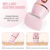 ACWOO Electric Razors for Women, Cordless 4 in 1 Electric Shaver for Women, Rechargeable Painless Lady Razor Bikini Trimmer Wet and Dry Hair Removal for Face Body Legs Underarm Bikini Nose and Eyebrow view 3