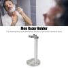 JOROBURO Shaving Razor Stand, Metal Manual Shaving Razor Stand Men Male Razor Holder Grooming Tool Barber Accessories, Razor Holder Stand Fits Most Razors and Brushes view 2