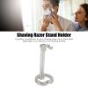 JOROBURO Shaving Razor Stand, Metal Manual Shaving Razor Stand Men Male Razor Holder Grooming Tool Barber Accessories, Razor Holder Stand Fits Most Razors and Brushes view 3
