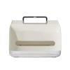 Tissue Box Cover Holder with Portable Handle Clear Window Large Capacity Elegant Home Decor Tissue Box Dispenser Holder view 1