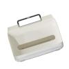 Tissue Box Cover Holder with Portable Handle Clear Window Large Capacity Elegant Home Decor Tissue Box Dispenser Holder view 4