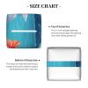Hawaii Hibiscus Flower Printed Tissue Box Cover | Square Leather Tissue Paper Holder for Home Hotel Car Office Decor view 3
