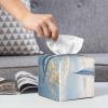 Ocean Sailing Printed Tissue Box Cover | Square Leather Tissue Paper Holder for Home Hotel Car Office Decor view 4