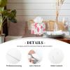 Cartoon Flamingo Pattern Printed Tissue Box Cover | Square Leather Tissue Paper Holder for Home Hotel Car Office Decor view 2