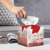 Canada Flag Printed Tissue Box Cover | Square Leather Tissue Paper Holder for Home Hotel Car Office Decor view 4