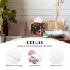 Cute Rooster Chickens Printed Tissue Box Cover | Square Leather Tissue Paper Holder for Home Hotel Car Office Decor view 2