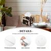Brown Cowhide Printed Tissue Box Cover | Square Leather Tissue Paper Holder for Home Hotel Car Office Decor view 2