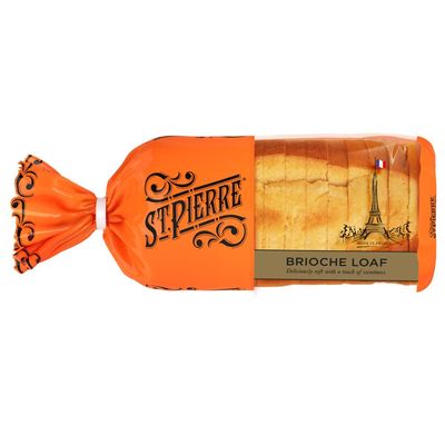 St Pierre Pre Sliced Broche Loaf 1 x 500g Bread Soft Sweet Buterry Bread with Welari Thank You Cardc | (1pack) (500g)