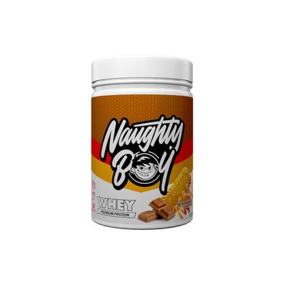 Naughty Boy Advanced Whey Protein Powder, Optimum Taste and Mixability for Both Male and Female, High Protein Low, Sugar, Low Carb,Muscle Building Powder (Milk Chocolate Caramel Biscuit, 900 g)
