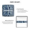 Blue Polynesian Maori Tribal Pattern Printed Tissue Box Cover | Square Leather Tissue Paper Holder for Home Hotel Car Office Decor view 3