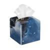 Winter Christmas Snow Night Railway Train Printed Tissue Box Cover | Square Leather Tissue Paper Holder for Home Hotel Car Office Decor view 1