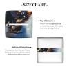 Winter Christmas Snow Night Railway Train Printed Tissue Box Cover | Square Leather Tissue Paper Holder for Home Hotel Car Office Decor view 3