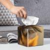 Sunset Hawaiian Palm Tree Printed Tissue Box Cover | Square Leather Tissue Paper Holder for Home Hotel Car Office Decor view 4