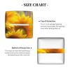 Plants Theme Sunflower Printed Tissue Box Cover | Square Leather Tissue Paper Holder for Home Hotel Car Office Decor view 3