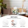 Birds Landed On Bamboo Printed Tissue Box Cover | Square Leather Tissue Paper Holder for Home Hotel Car Office Decor view 2