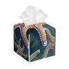 Beautiful Starfish Printed Tissue Box Cover | Square Leather Tissue Paper Holder for Home Hotel Car Office Decor view 1