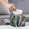 Beautiful Starfish Printed Tissue Box Cover | Square Leather Tissue Paper Holder for Home Hotel Car Office Decor view 4
