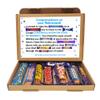 Personalised Retirement/Leaving Job Gift Box Good Luck Treat Box Letterbox Gift Hug in a Box Chocolate Poem Unique - Blue - Me/I view 1