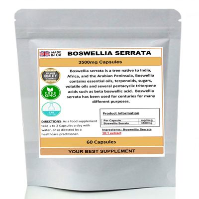 Boswellia Serrata Extract Capsules 3500mg (High Strength) (60)