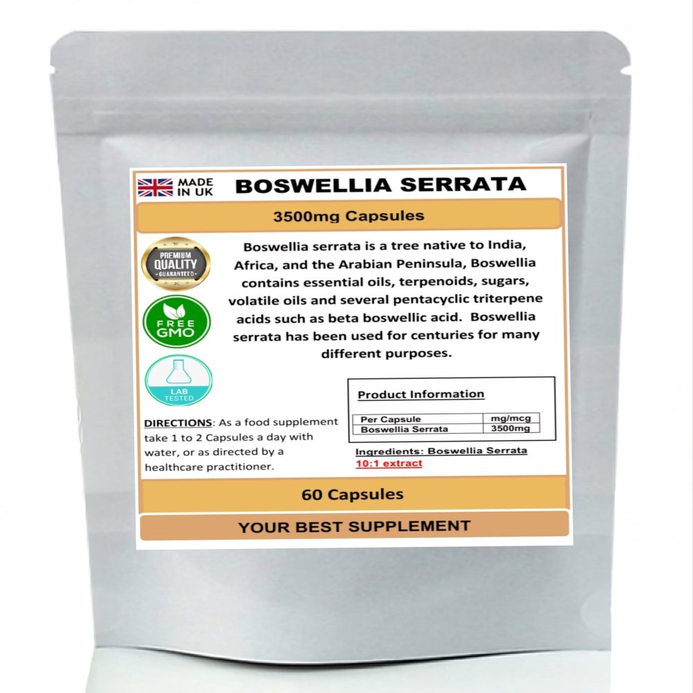 Boswellia Serrata Extract Capsules 3500mg (High Strength) (60)