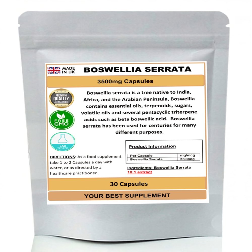 Boswellia Serrata Extract Capsules 3500mg (High Strength) (30)