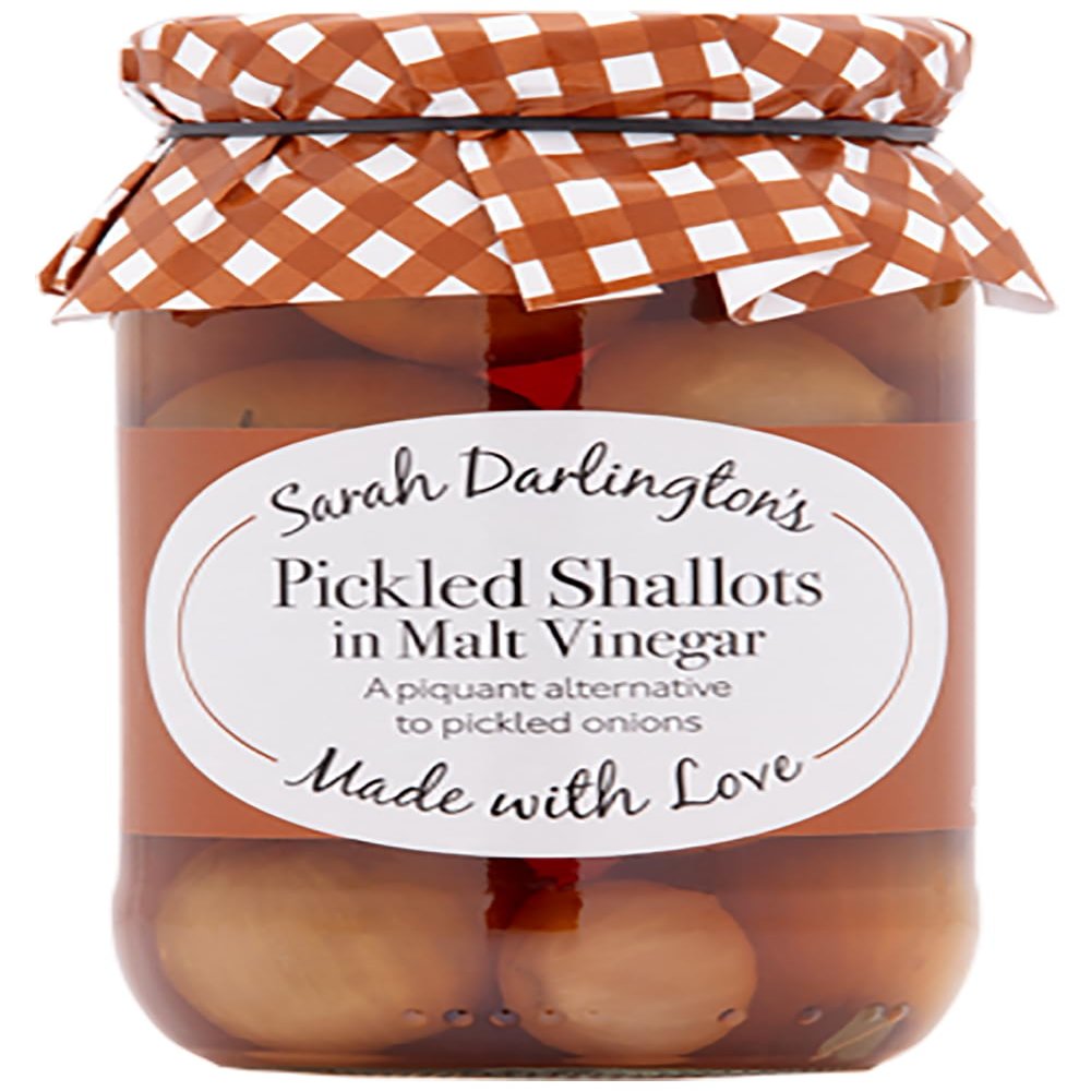 Mrs Darlington's Pickled Shallots in Malt Vinegar - 450g (drained 230g)
