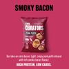 THE CURATORS High Protein Pork Puffs Mixed Pack, 10 x Original Salted, 10 x Smoky Bacon, 25g (20 Packs) High Protein Crisp Low Carb Keto Gluten Free Savoury Snack view 4