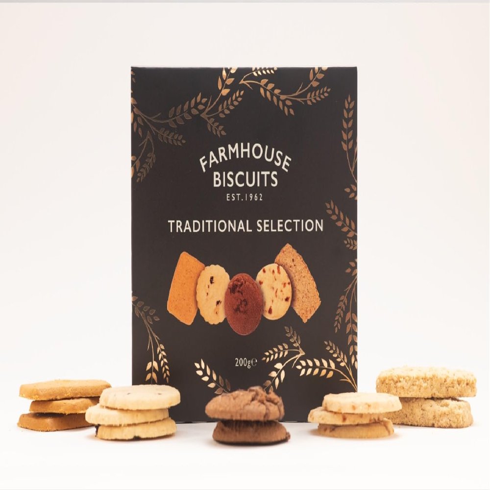 Farmhouse Biscuits Family Luxury Traditional Selection 5 Multi varities 200g, Novelty British Gifts for Men and Women, Teacher Gifts Hamper, Christmas & Happy new year (2 boxes of 200g)