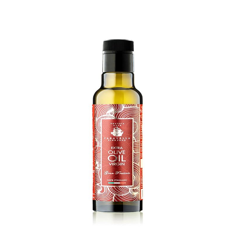 Pack x 12 Caravella Extra Virgin Olive Oil Granfruttato 250 ml - 100% italian - Premium Gourmet - Cold extraction - High in Polyphenols and antioxidants - Fresh harvest New Oil campaign (12)
