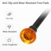 1 Pair of Forearm Crutches,Crutches for Adults,Comfortable Grip,Crutches for Walking,Heavy Duty Non-Slip Rubber Feet,Mobility Aid for Elderly, Seniors & HandicapBlack It's so kind of you Safehappy view 4