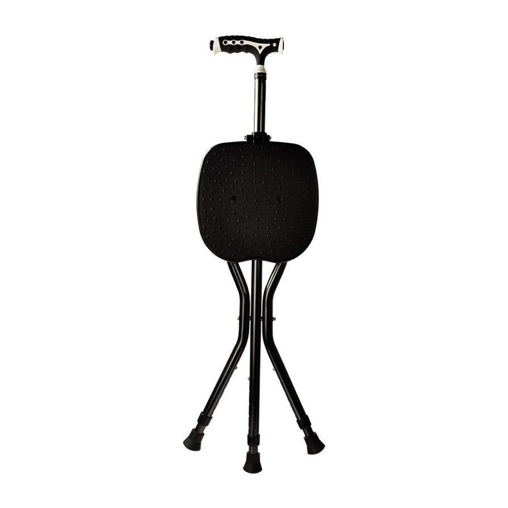 Cane Stool Golf Walking Seats Retractable Lightweight Walking Stick with LED Light for Elderly Outdoor Travel Rest Stool Folding Chair Crutches It's so kind of you Safehappy