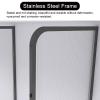 YXFAZPP Urinal Partition Hotel Public Toilet Urinal Divider with Translucent Glass, Shopping Malls Urinal Partition for Privacy Protection, Men's Waterproof Urinal Screen (Gold 3PCS) view 4