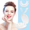 1 Pair Instant Veneers Dentures False Teeth Set Smile Veneers Top and Bottom, Temporary Dentures Silicone Fake Teeth Covers Whitening Artificial for Men and Women view 2