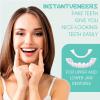 1 Pair Instant Veneer Dentures Upper & Lower Set Fake Tooth Braces, Temporary Dentures False Teeth Veneers - Confident Smile Enhancer for Men and Women Adult view 3