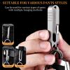 Mini Titanium Tweezers Keychain Tweezers with Belt Clip, EDC Gadgets for Men, Stowable Tweezers Tool for Outdoor Travel Camping Hiking Emergency view 4