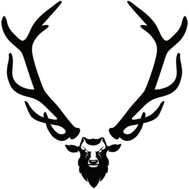 2 PCS Herbal Juice Sticker Black Antler Tattoo Sticker Lower Belly Stomach Cover Scar Sticker