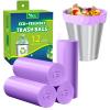 Small Trash Bags 1.2-Gallon: Bathroom Trash Bags 4.5L Small Garbage Bags for Bathroom Bedroom Office - (Purple, 120 Counts) view 1